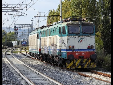 Doppia locomotiva per il LIS Falconara-Fossacesia! E656-467+E652.124 in partenza da Montesilvano