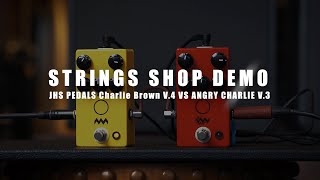Video thumbnail for STRINGS SHOP DEMO : JHS PEDALS CHARLIE BROWN V.4 VS ANGRY CHARLIE V.3 by Strings Shop