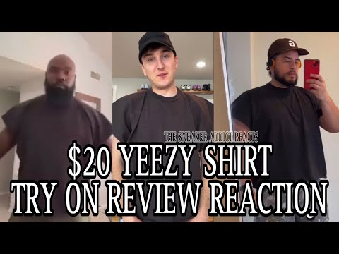 Kanye West Yeezy Shirt Fit Try on Review Reaction, Worth 20 bucks?
