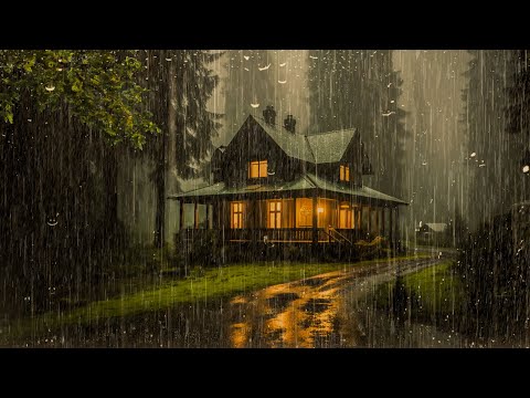 RAIN and THUNDER Sounds to Sleep Fast | Deep Sleep with Heavy Rain on Tin Roof, Relax, ASMR