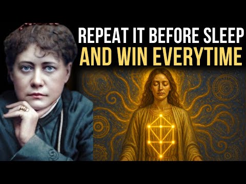 Repeat THIS for 60 seconds before going to bed - and WIN always - Helena Blavatsky