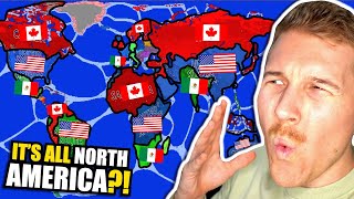 What If Every Continent Was DIVIDED Like North America?! (World War Simulator)