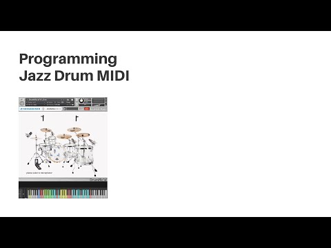 Programing Jazz Drum MIDI via Piano Roll