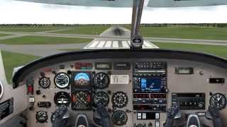preview picture of video 'X-Plane 10 - VFR landing at NASA Wallops Flight Facility.'