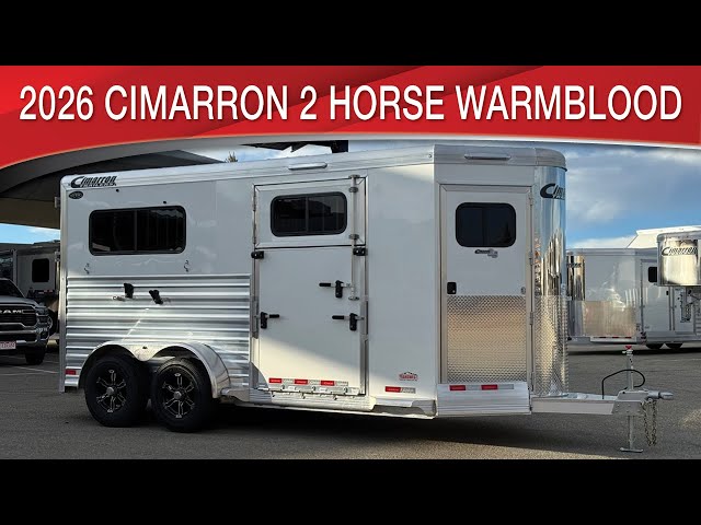 Preview image of 2026 Cimarron Norstar 2 Horse Warmblood Bumper Pull youtube video