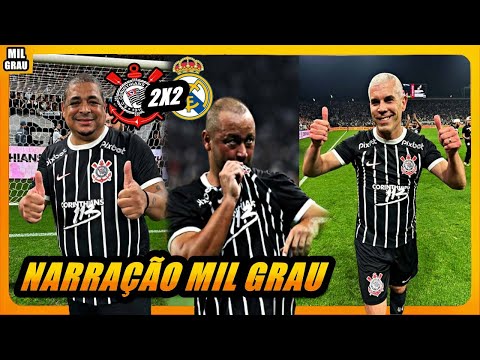 CORINTHIANS MASTER 2X2 REAL MADRID LENGENDS - NARRAÇÃO MIL GRAU HISTÓRICA | COM DIREITA A GOLAÇO!!