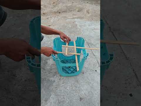 Soporte de bambú de bricolaje! 4 palos de construcción rápida