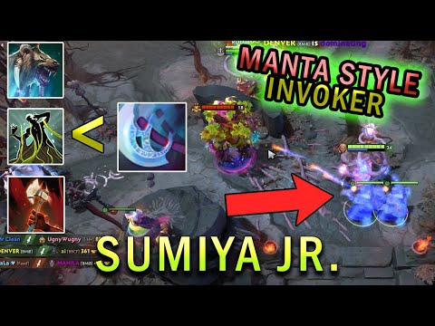 Sumiya Jr. Buys MANTA STYLE On Invoker? | Dota 2 Gameplay 7.28