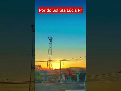 Por do Sol Sta Lúcia PR #deus #fé #brasil #viral #shorts #pordosol #top #sol #entardecer #natureza