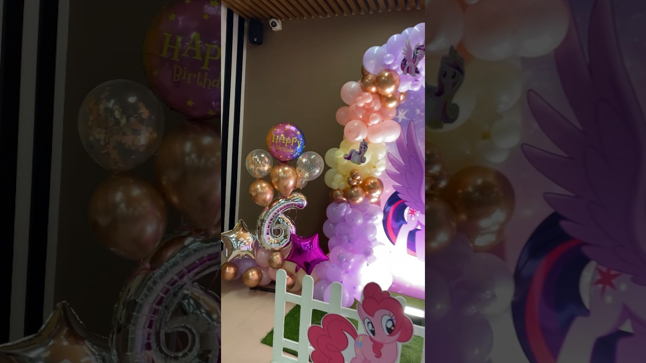 Little pony theme decor #birthdayparty #birthdaydecoration