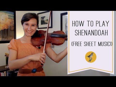 How to Play 'Shenandoah' Duet on the Violin (Free Sheet Music)