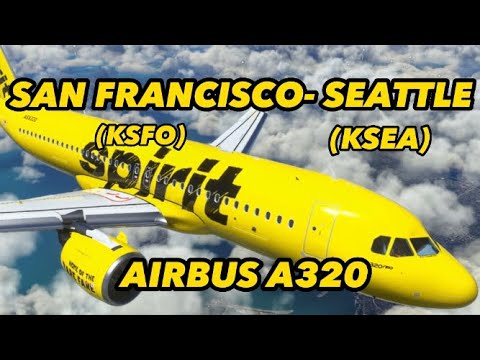 AIRBUS A320 | Live Weather I KSFO - KSEA I FULL FLIGHT #msfs2020