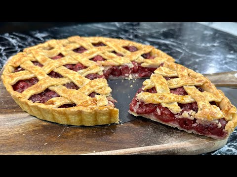 LA CÉLÈBRE CHERRY PIE AMÉRICAINE 🍒🇺🇸 Tarte aux cerises très simple a faire