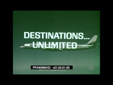 “DESTINATIONS... UNLIMITED”  DOUGLAS DC-8  1968 CAPITOL INTERNATIONAL AIRWAYS PROMO FILM  40990