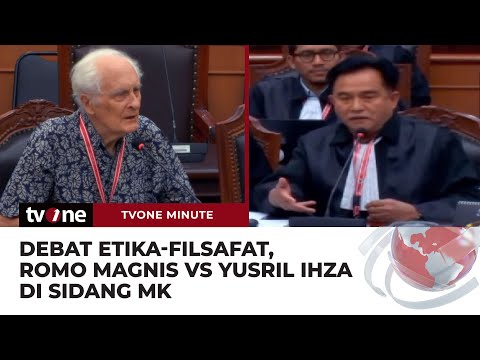 Debat Etika dan Filsafat oleh Romo Magnis vs Yusril Ihza di Sidang MK | tvOne Minute