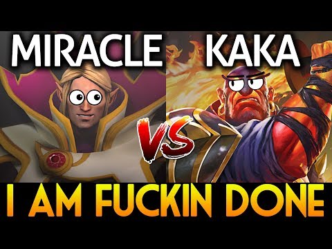 Miracle- [Invoker] VS Kaka [Ember Spirit] Dota 2 - I am fukin done