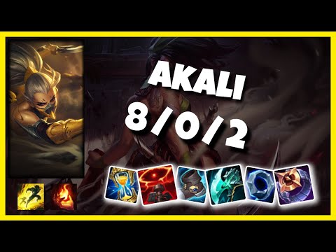 Akali vs Lux BR Challenger MID (8/0/2) Gameplay Replay - Patch 10.24