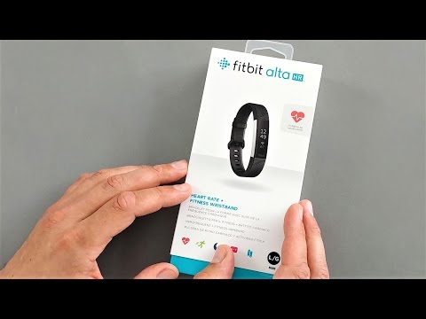 Fitbit Alta HR Größe L Fitness Tracker OLED-Touchscreen PUREPULSE blaugrau 