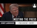 Body Language Trump Meeting The Press