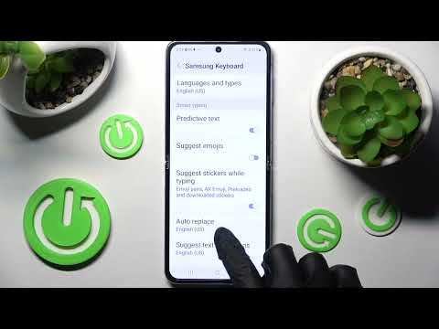 How to Enter Text Correction Options on Samsung Galaxy Z Flip4 - Manage Typing Options