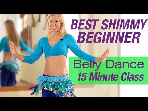 Best BEGINNER SHIMMY - How to Belly Dance 15 Minute Class