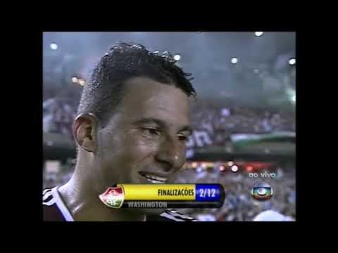 WASHINGTON FALA SOBRE SEU GOL DE FALTA NO JOGO FLUMINENSE 3X1 BOCA JRS LIBERTADORES 2008