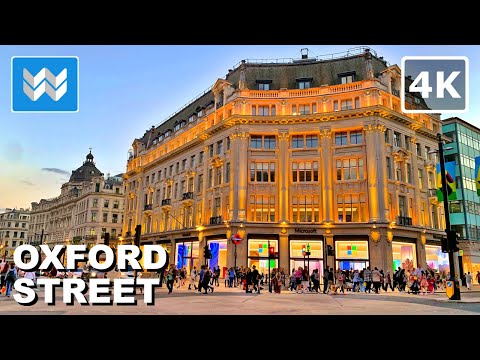 [4K] Oxford Street in London England ???????? Walking Tour & Travel Guide ???? Binaural City Sound