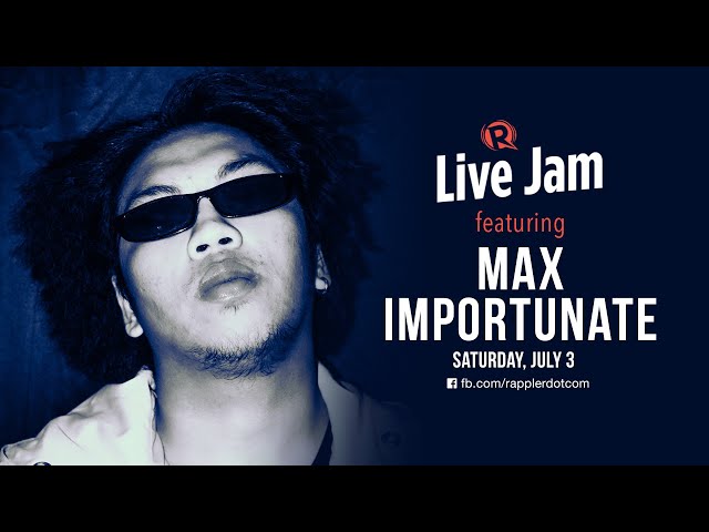 [WATCH] Rappler Live Jam: Max Importunate