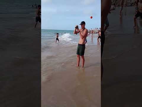 Futebol de areia na Praia de Iracema 🇧🇷 Fortaleza Ceará ⭐ Furacão 2000 Mimosa