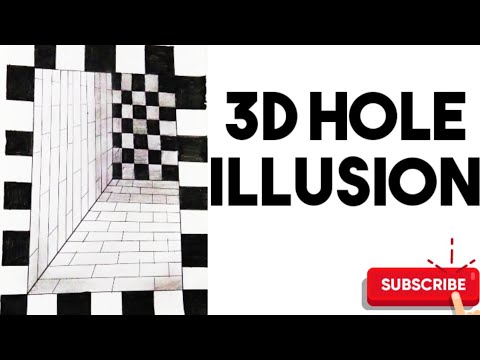 😮😊How to Draw 3D Hole Illusion - Very easy 3D trick Art on Paper- 3D Hole Easy drawing#shorts