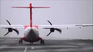 preview picture of video 'EC-LNQ ATR72 Helitt Air Departing La Rochelle Airport [LRH-LFBH]'