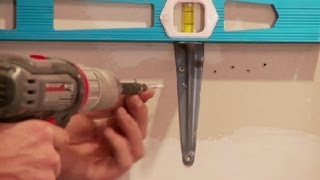 How to Mount Shelf Brackets : Home Improvements