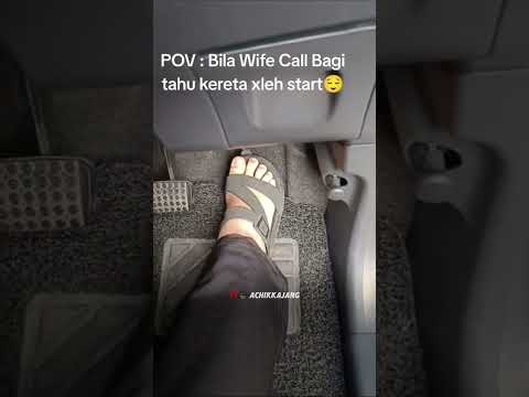 suruh buat video  skali nahhh  tekan minyak memang smpai esok kereta tu xleh start😅