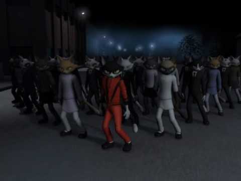 Michael Jackson Thriller Gatos - animação em homenagem - Thriller (animation cats)