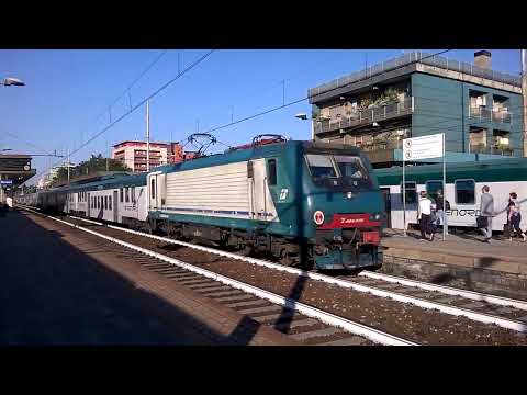 E464 076 XMPR+8 piano ribassato Trenord e XMPR - Sesto S. Giovanni - 22/06/2016