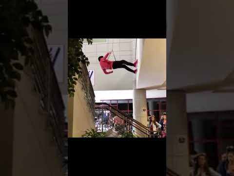 Miguel Falling - Behind the scenes - Cobra Kai S2