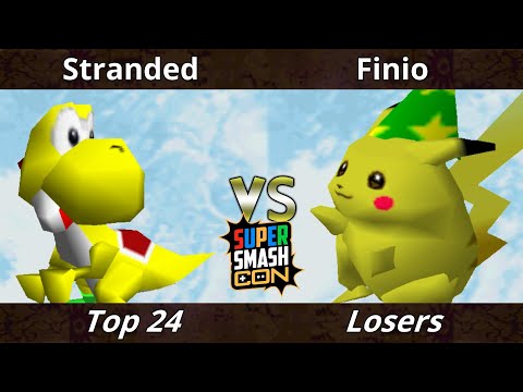SSC 2022 Top 24 - Stranded (Yoshi) Vs. Finio (Pikachu) SSB64 Smash Bros Tournament