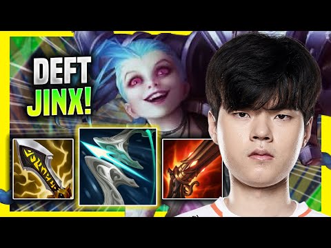 DEFT DESTROYING WITH JINX! - DRX Deft Plays Jinx ADC vs Ezreal! | Preseason 2022