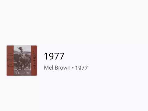 Mel Brown - 1977