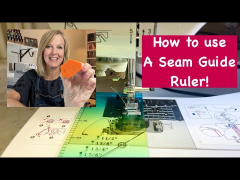 How to use a Seam Guide Ruler.  (Sew a perfect seam allowance!)