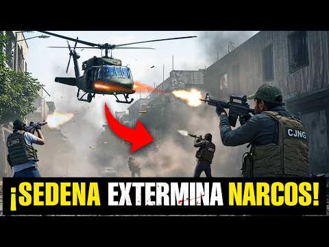 SOLDADOS mexicanos EXTERMINAN a SICARIOS narcos en BRUTAL balacera