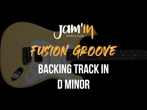 Fusion Groove Guitar Backing Track in D Minor
