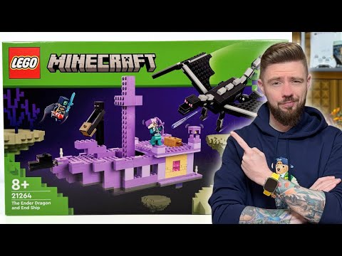 END DRAGON & END SHIP ⛵️ LEGO MINECRAFT 21264 REVIEW