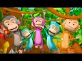 🐵Five Little Monkeys 🙉+ Hey Diddle Diddle - Kids Songs and Nursery Rymes with Little Treehouse
