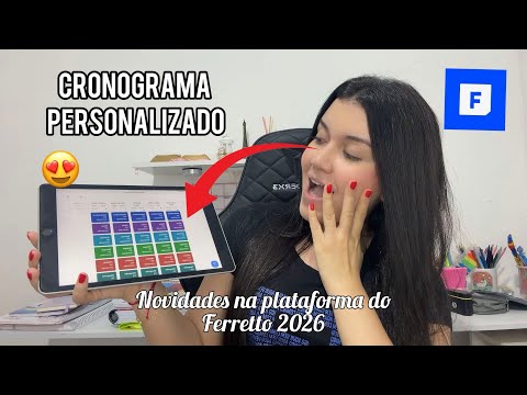 CRONOGRAMA DE ESTUDOS PERSONALIZADO FERRETTO 2026 (PEP) + Tour pelo cronograma e organização 