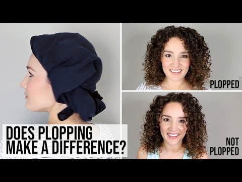 How to Plop Curly Hair | Plopping vs. Not Plopping.