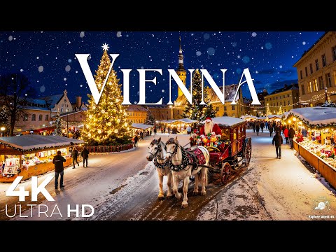 Christmas in Vienna 4K 🎄✨ Magical Lights, Cozy Streets & Festive Atmosphere