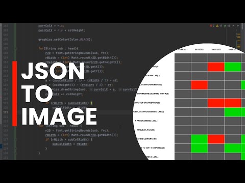 Generate Image From Json Java
