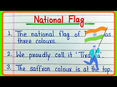 10 Lines On National Flag In English | Short Essay On National Flag In English - Writing Learning