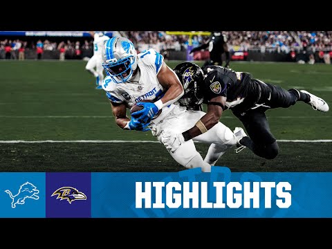 Detroit Lions win 38-30 THRILLER at Baltimore | Lions at Ravens: 2025 NFL Season Highlights